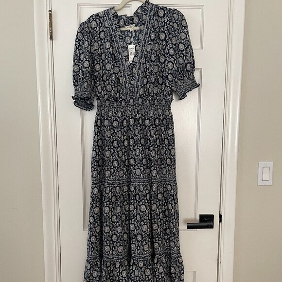 Max Studio Black and White Floral Maxi Dress Size XL NWT - Picture 2 of 4